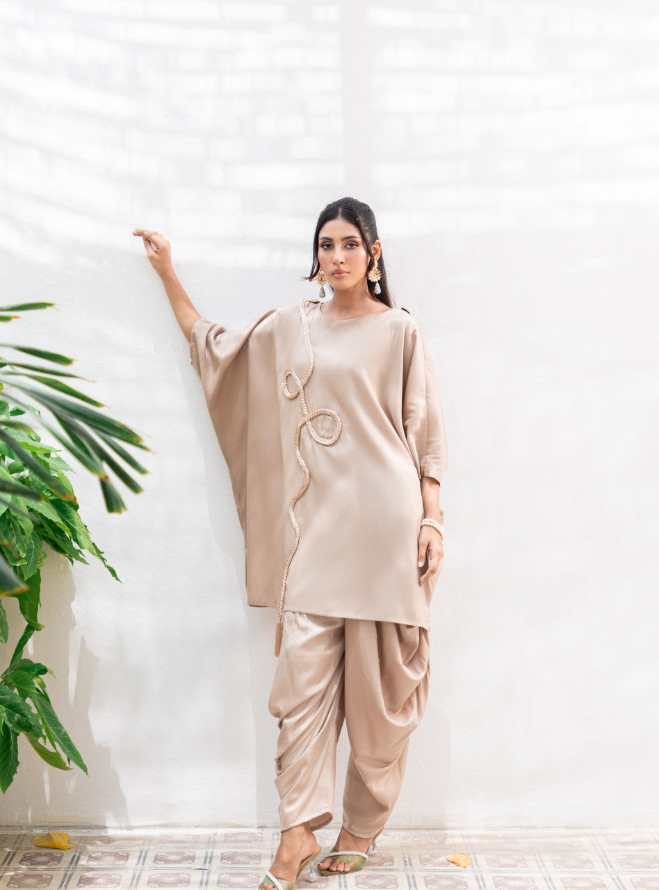 Soft Champagne drapery