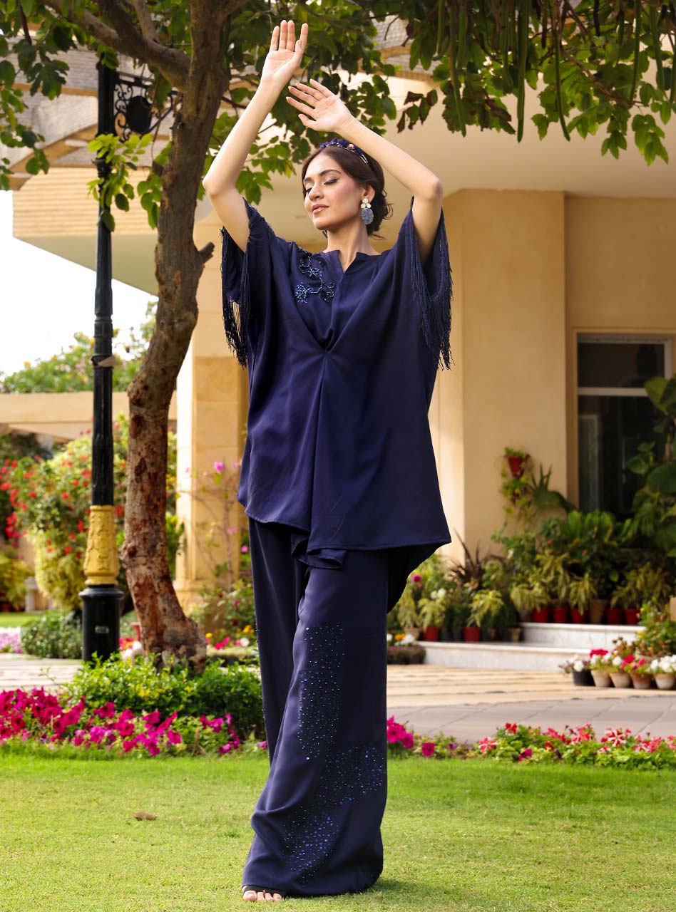 Deep Blue Drapery