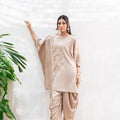 Soft Champagne drapery