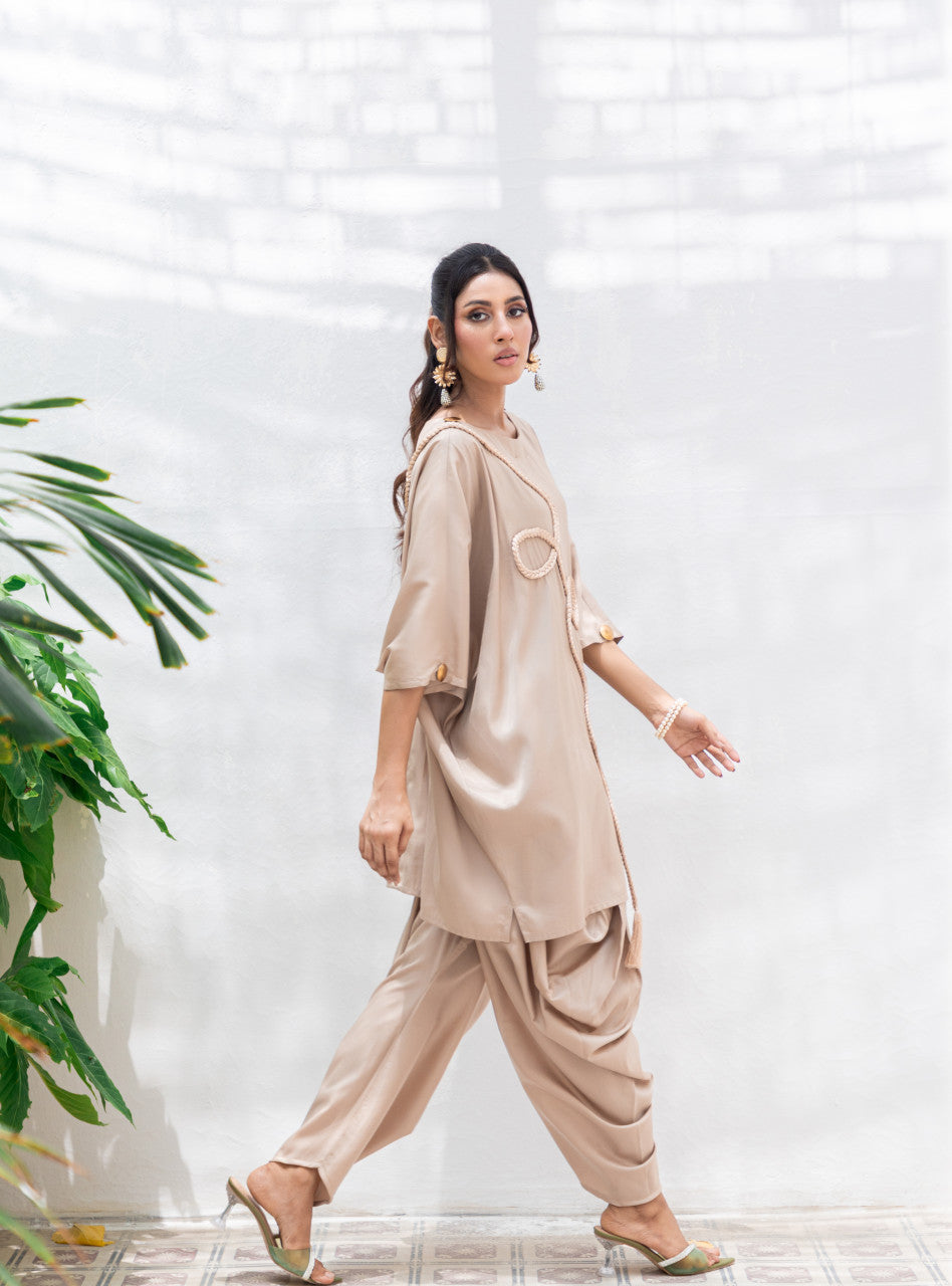 Soft Champagne drapery